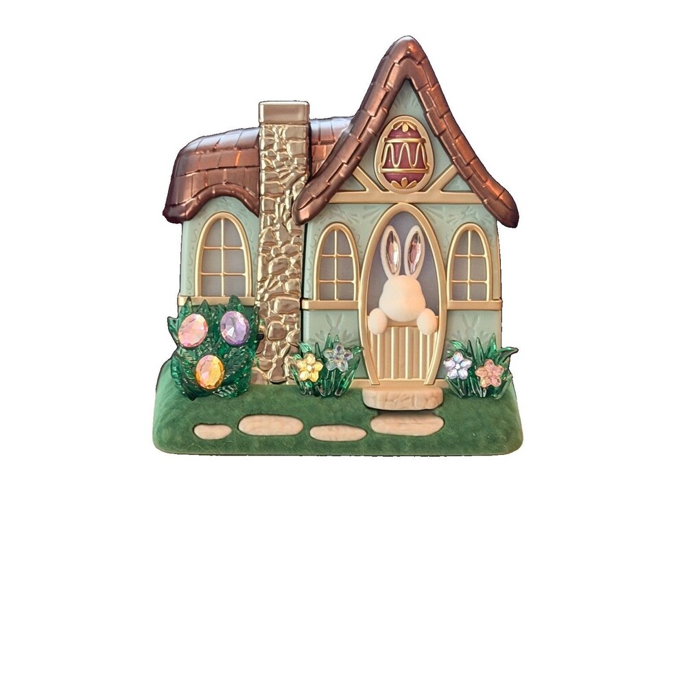 Bath & Body Works Easter Bunny Cottage House Light Up Projector Wallflower NWT